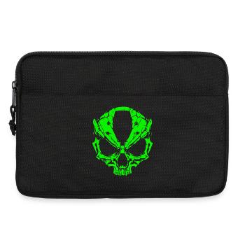 Crâne extraterrestre - Sacoche pour ordinateur portable 13 pouces - noir - Devant