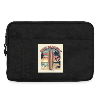 Surf Paradies Retro Design - Laptoptasche 13" - Schwarz - Vorne