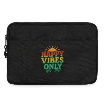 Summer Festival Happy Vibes Palm Paradise - Laptoptasche 13" - Schwarz - Vorne