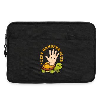 Left Handers Club - Whimsical Turtle - Laptop bag 13" - black - Front