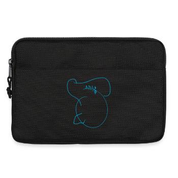 Paris Street Art T-Shirt in Blue - Laptop bag 13" - black - Front