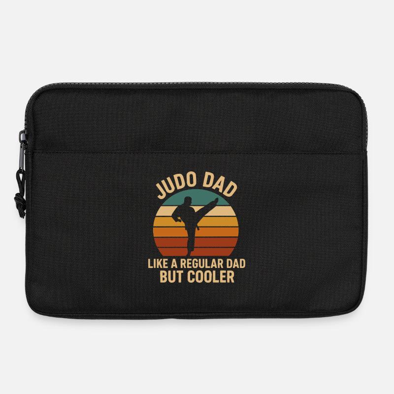 Judo-Papa wie ein normaler Papa, aber cooler - Laptoptasche 13" - Schwarz