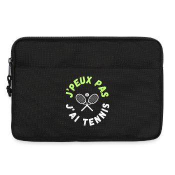 Tennis Design - Laptop bag 13" - black - Front