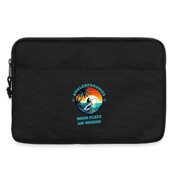 Fishing paradise sunset - Laptop bag 13" - black - Front