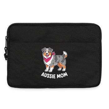 Maman australienne berger australien pour mamans de chiens - Sacoche pour ordinateur portable 13 pouces - noir - Devant