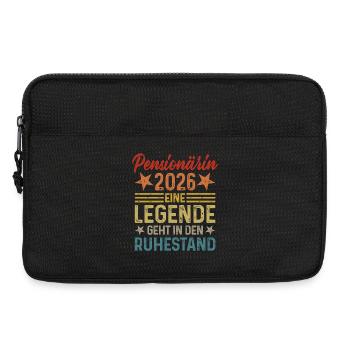 Pensionärin 2026 Legende geht in den Ruhestand - Laptoptasche 13" - Schwarz - Vorne