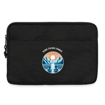 Eisbaden mit Bergpanorama Regenration Wellness  - Laptoptasche 13" - Schwarz - Vorne