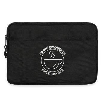 Snowplow Operator Coffee Powered Schneepflugfahrer - Laptoptasche 13" - Schwarz - Vorne