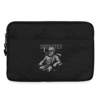 Socrates Smoke Portrait - Laptop bag 13" - black - Front