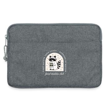 Matcha Club lustiger Tee wilde Waschbär Liebhaber - Laptoptasche 13" - Grau meliert - Vorne