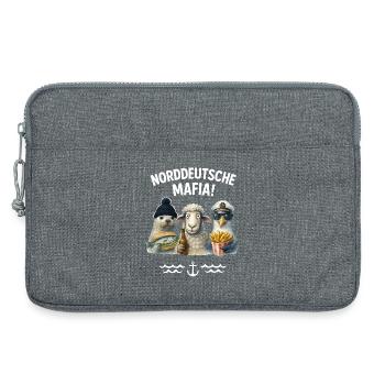 North German Mafia - Laptop bag 13" - heather grey - Front