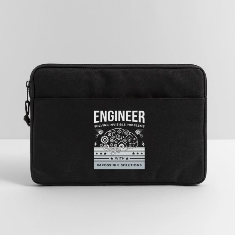 ENGINEER – Solving Invisible Problems T-Shirt Laptop bag 13"