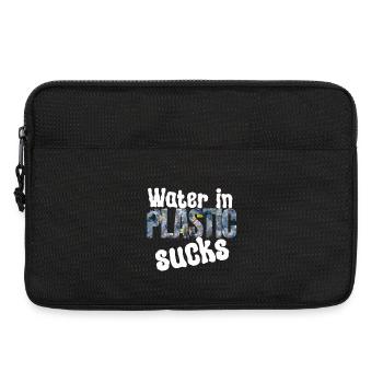 Water in plastic is annoying - Laptop bag 13" - black - Front