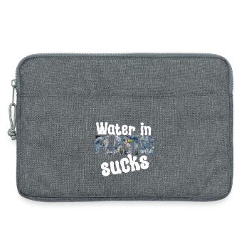 Water in plastic is annoying - Laptop bag 13" - heather grey - Front