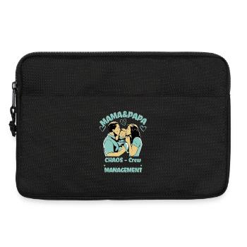 MUM & DAD CHAOS CREW - Laptop bag 13" - black - Front