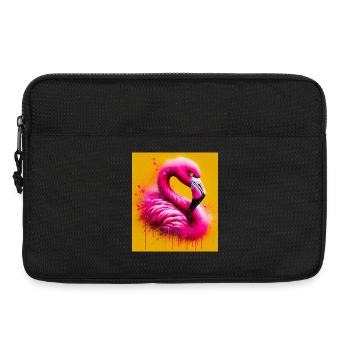 Flamingo - Laptoptasche 13" - Schwarz - Vorne