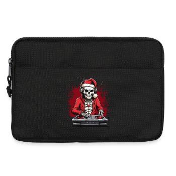 X-mas Skull-Dj  - Laptoptasche 13" - Schwarz - Vorne