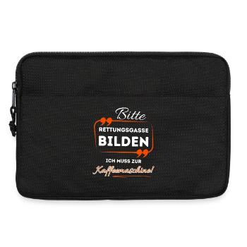 Please form an emergency lane ...- For coffee drinkers - Laptop bag 13" - black - Front