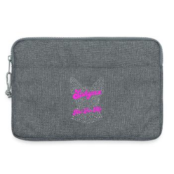 Sphynx Katze lustig - Laptoptasche 13" - Grau meliert - Vorne