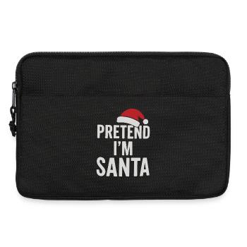 Pretend I'm Santa Claus - Laptop bag 13" - black - Front