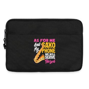 Saxofon - Laptoptasche 13" - Schwarz - Vorne