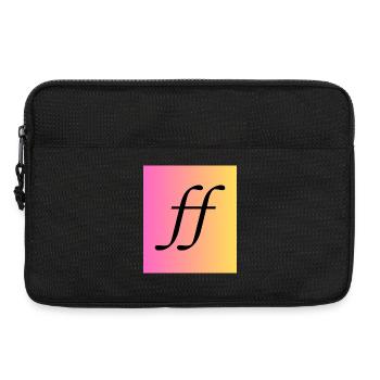 Fortissimo - Musik Monogram Gradient - Laptoptasche 13" - Schwarz - Vorne