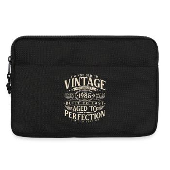 1985_Jahrgang_Vintage_Geburtstag_Geschenk - Sacoche pour ordinateur portable 13 pouces - noir - Devant