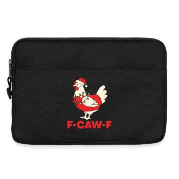 F-CAW-F Chicken Christmas Crazy Croaking Gifted - Laptop bag 13" - black - Front