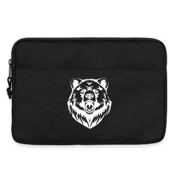 Bär Bären T-shirt Geschenk - Laptoptasche 13" - Schwarz - Vorne
