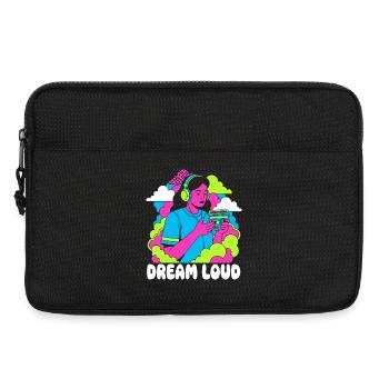 Traum Laut Neon Pop - Laptoptasche 13" - Schwarz - Vorne