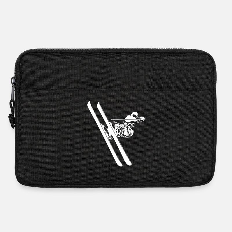 Skifahrer - Laptoptasche 13" - Schwarz
