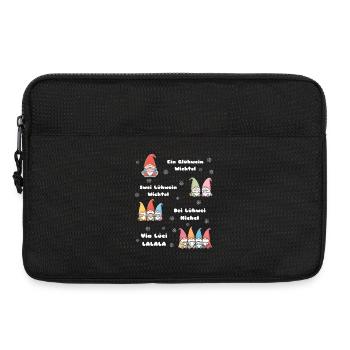 Christmas Wichtel Glühwein - Laptoptasche 13" - Schwarz - Vorne