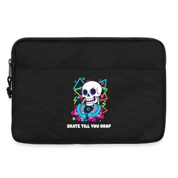 Skelett Roller Neon Groove - Laptoptasche 13" - Schwarz - Vorne