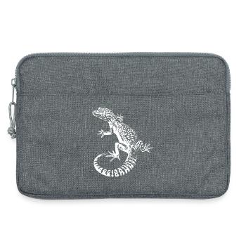 Gecko Léopard Gecko Contraste - Sacoche pour ordinateur portable 13 pouces - gris chiné - Devant