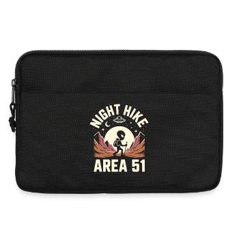 Lustige Gegend 51 Alien UFO Wanderung Wandern - Laptoptasche 13" - Schwarz - Vorne