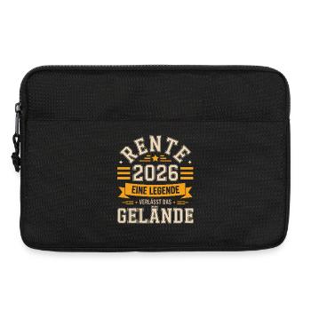 Rente 2026 Eine Legende Verläßt Gelände - Laptoptasche 13" - Schwarz - Vorne