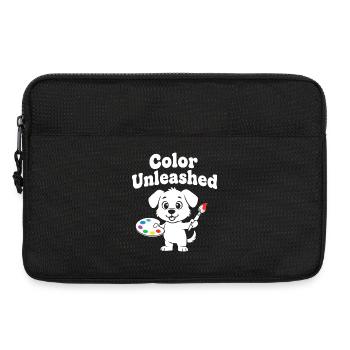 Farbfreigeist Hund - Laptoptasche 13" - Schwarz - Vorne