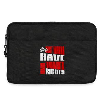 Women's Rights Fundamental Rights Layout - Laptop bag 13" - black - Front