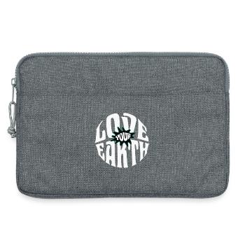 Love your Earth - Laptoptasche 13" - Grau meliert - Vorne
