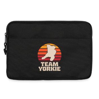 Yorkshire Terrier Retro Team Yorkie - Laptop bag 13" - black - Front