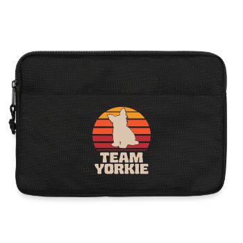 Team Yorkie Retro Yorkshire Terrier - Laptop bag 13" - black - Front