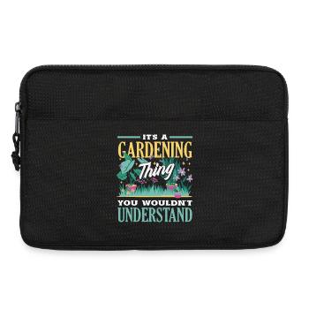Cadeaux pour les jardins et les amoureux des plantes - Sacoche pour ordinateur portable 13 pouces - noir - Devant