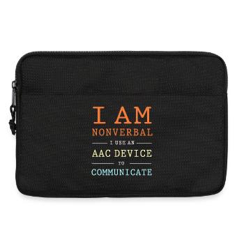 AAC Communication SLP Sign Language - Laptop bag 13" - black - Front
