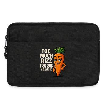 Zu viel Rizz für eine Karotte - Laptoptasche 13" - Schwarz - Vorne