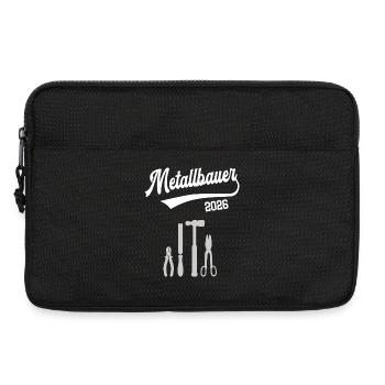 Metallbauer 2026 Ausbildung Beruf Metallbau Azubi - Laptoptasche 13" - Schwarz - Vorne