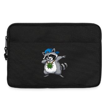 Hip-hop style Raccoon Cartoon Dab - Sacoche pour ordinateur portable 13 pouces - noir - Devant