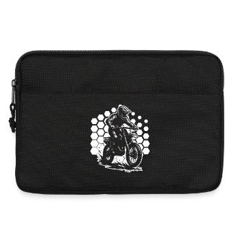 Cleanes Motocross Artwork für Motocross - Laptoptasche 13" - Schwarz - Vorne