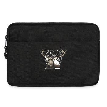 Mountain Deer Graphic - Laptop bag 13" - black - Front