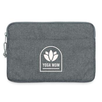 Yoga-Mama Yogi-Mutter - Laptoptasche 13" - Grau meliert - Vorne