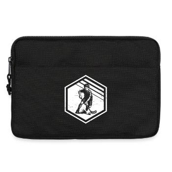 Ein Must Have für echte Unihockey - Laptoptasche 13" - Schwarz - Vorne